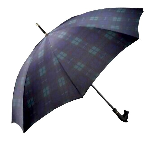aramis Other - Aramis green/navy tartan big umbrella with Scotty terrier handle gold tone tip